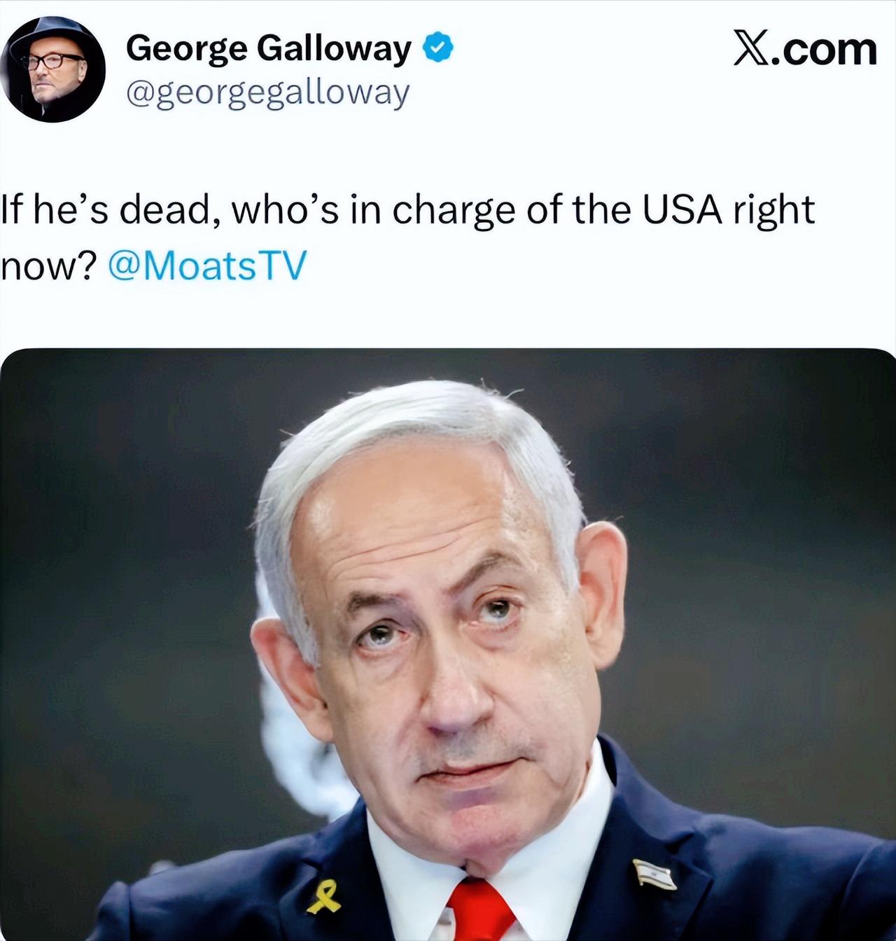 英国前议员一句灵魂拷问差点炸翻国际舆论场，要是内塔尼亚胡不在了，谁来管美国？
 