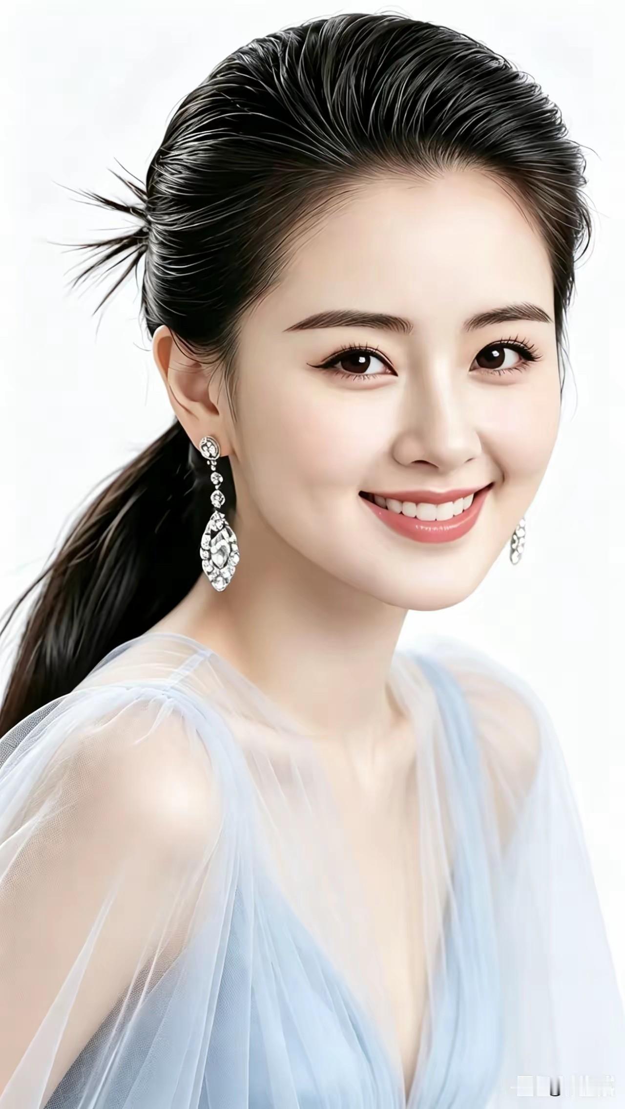 东方佳丽，笑靥如花。
回眸一笑，风情万种。