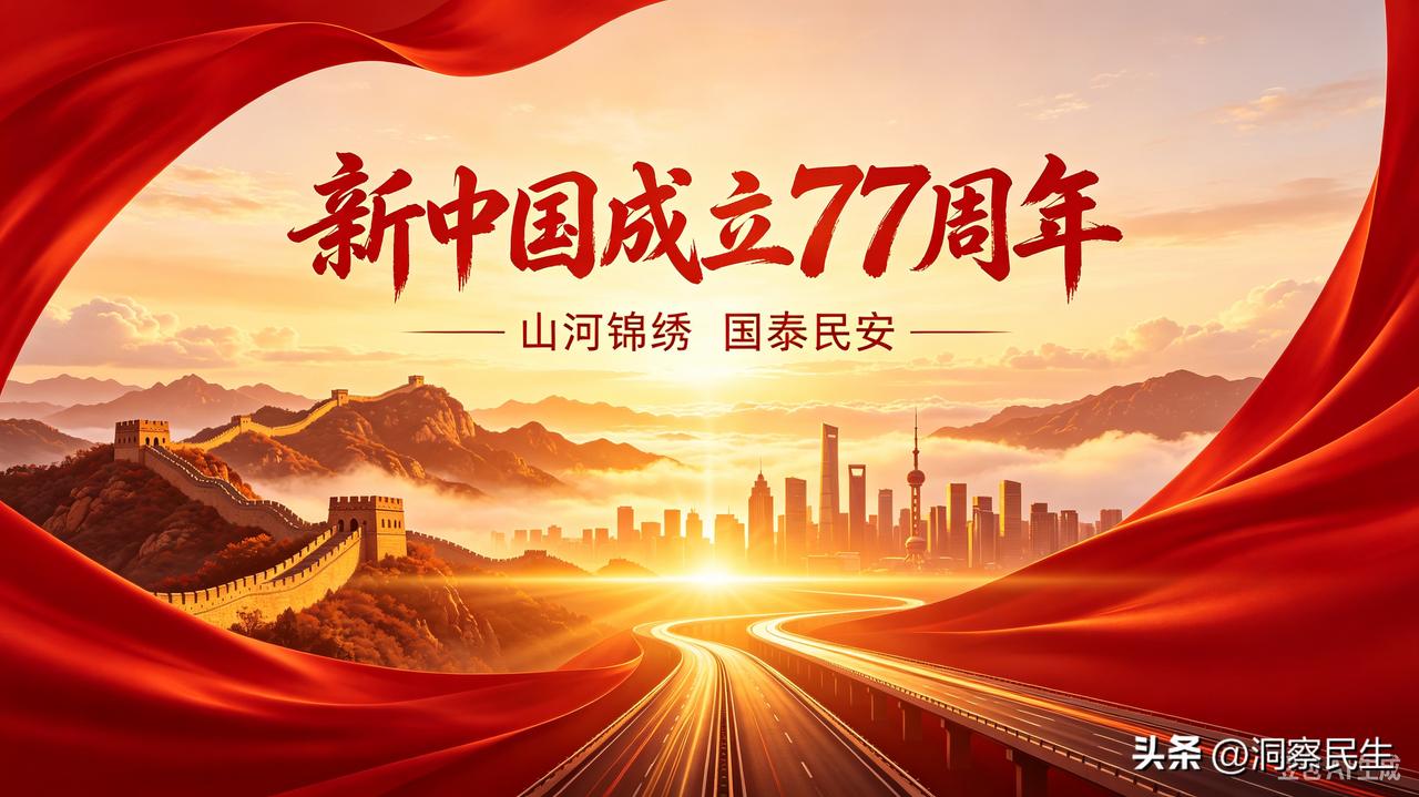 弹指一挥间，新中国迎来77周年华诞。回望来路，从一穷二白到山河锦绣，从艰难求索到
