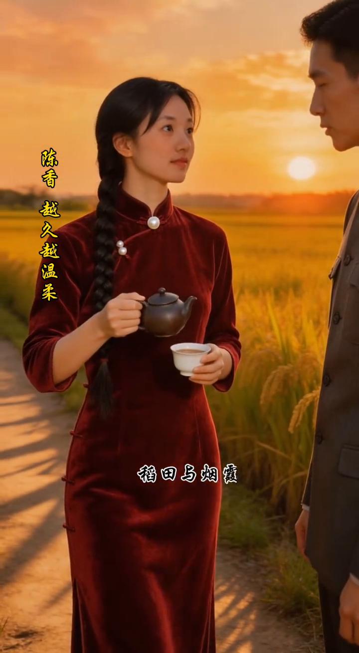 碉楼红茶事。
茶香替她说了话。她煮茶时，碉楼的雨刚好歇了。那日黄昏，她问：这茶可