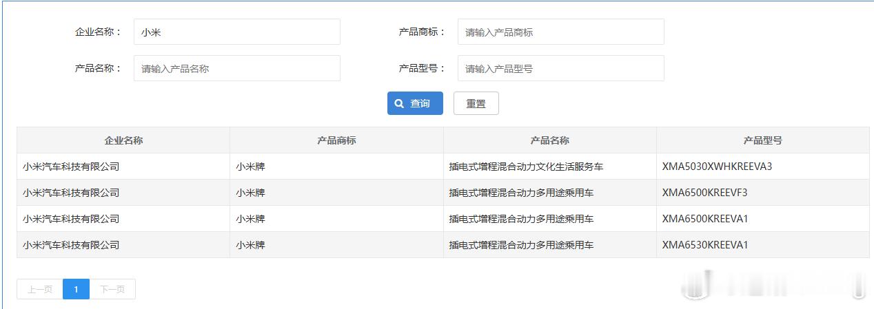 小米澎程上工信部了，一下上了四款，文化生活服务车是啥意思呀小米澎程