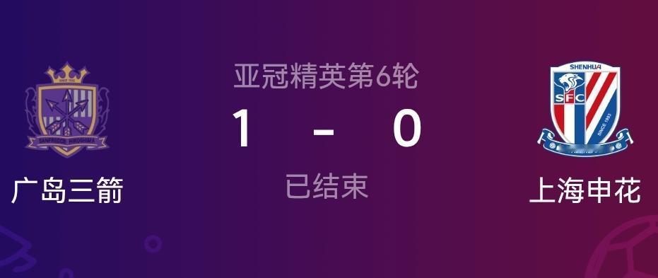 中超球队亚冠出线形势严峻！本轮蓉城和海港本轮战平对手取得一个积分，申花0-1不敌