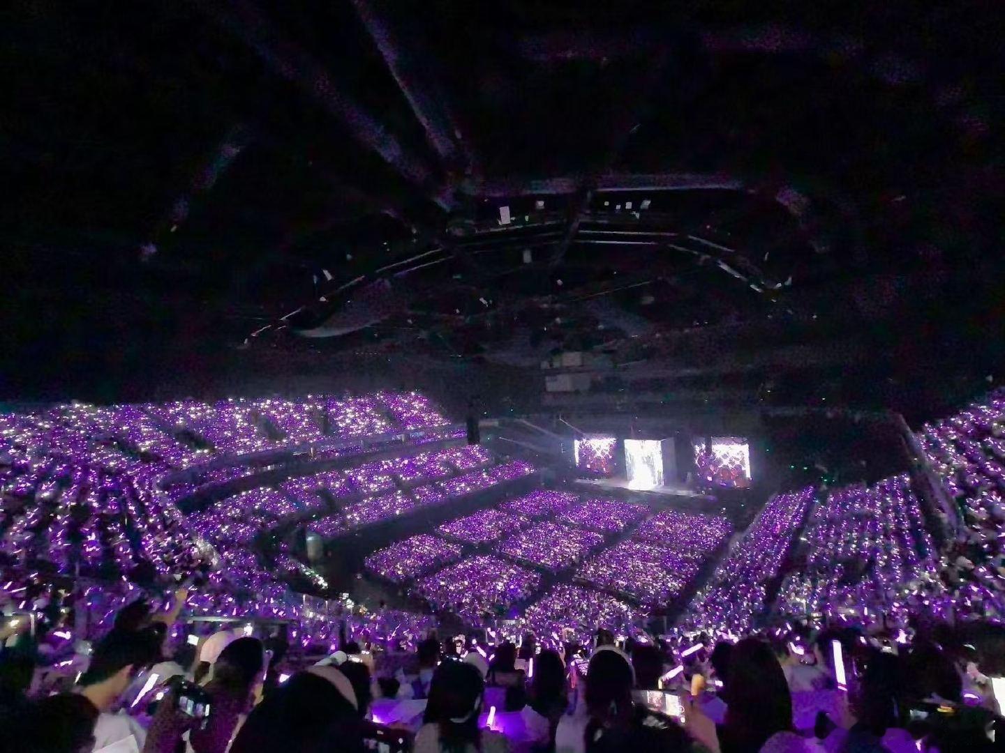 罗云熙演唱会紫海含金量 专属紫色星海如约而至！场馆之内紫海翻涌，点点微光汇聚，把