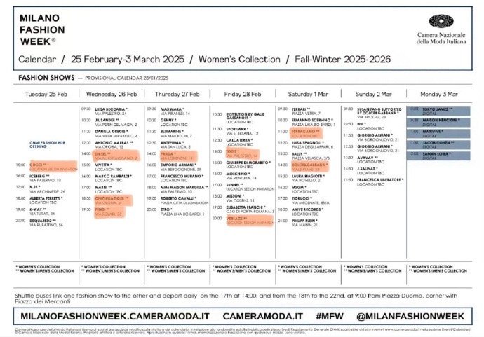 米兰巴黎三月时装周日程公布+kpop确定有🛫的是柳智敏 金珉奎 mina mo