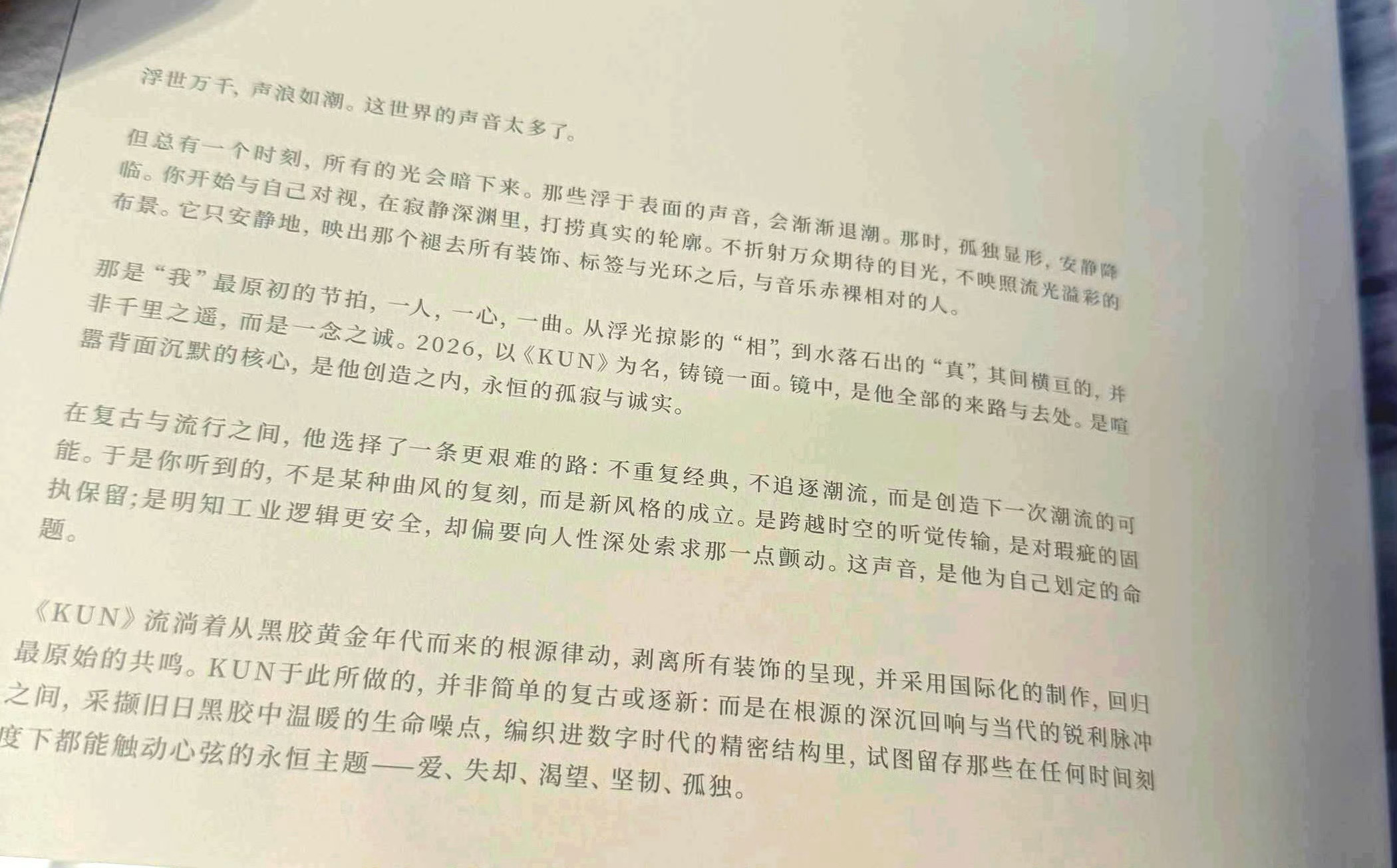 黑胶的序章，我不行了吧！心疼喧嚣、浮华褪去……我宁愿你不要在那么年轻的年华就看得