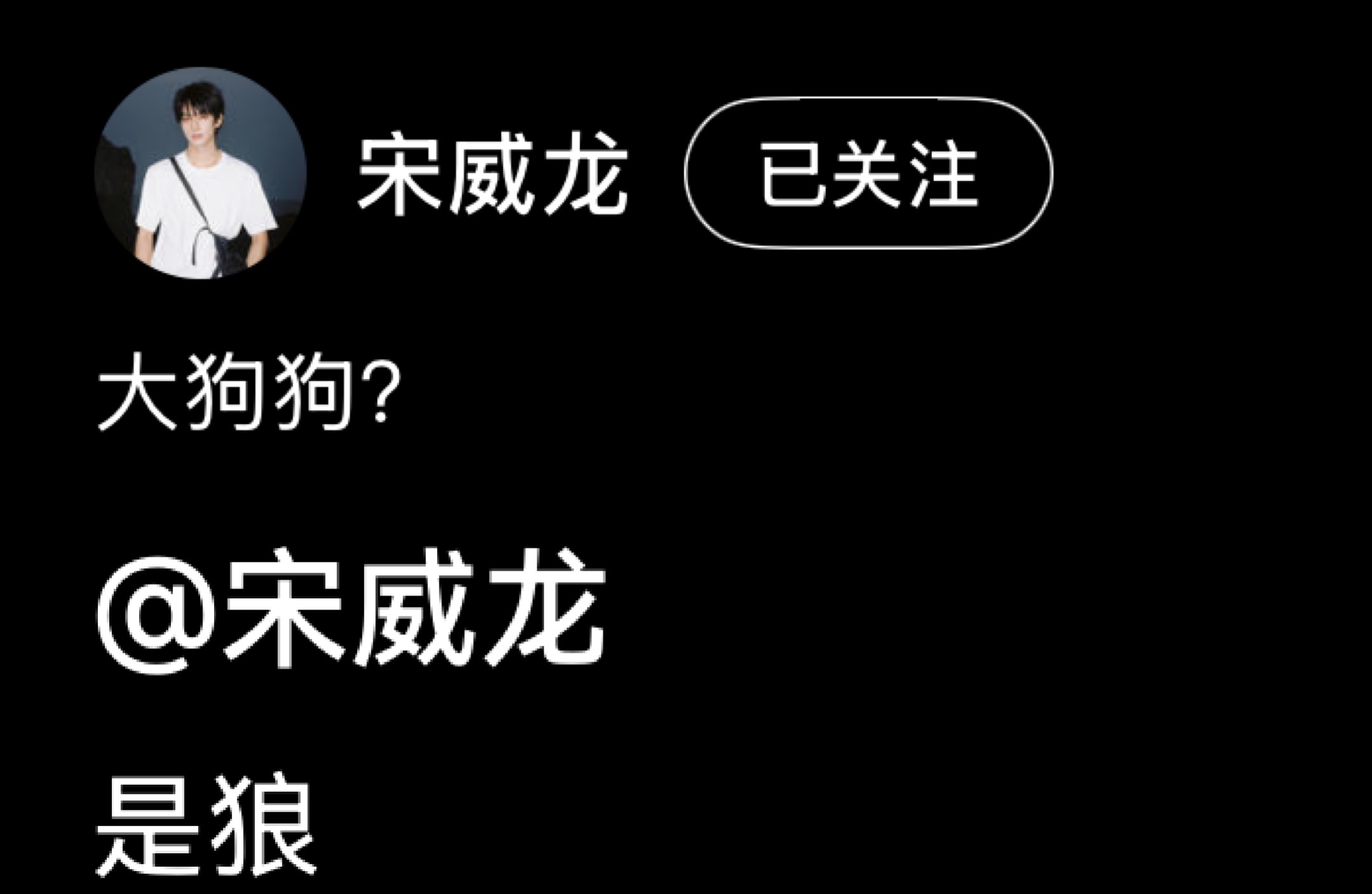宋威龙坚定的狼塑自己宋威龙坚定的狼塑自己