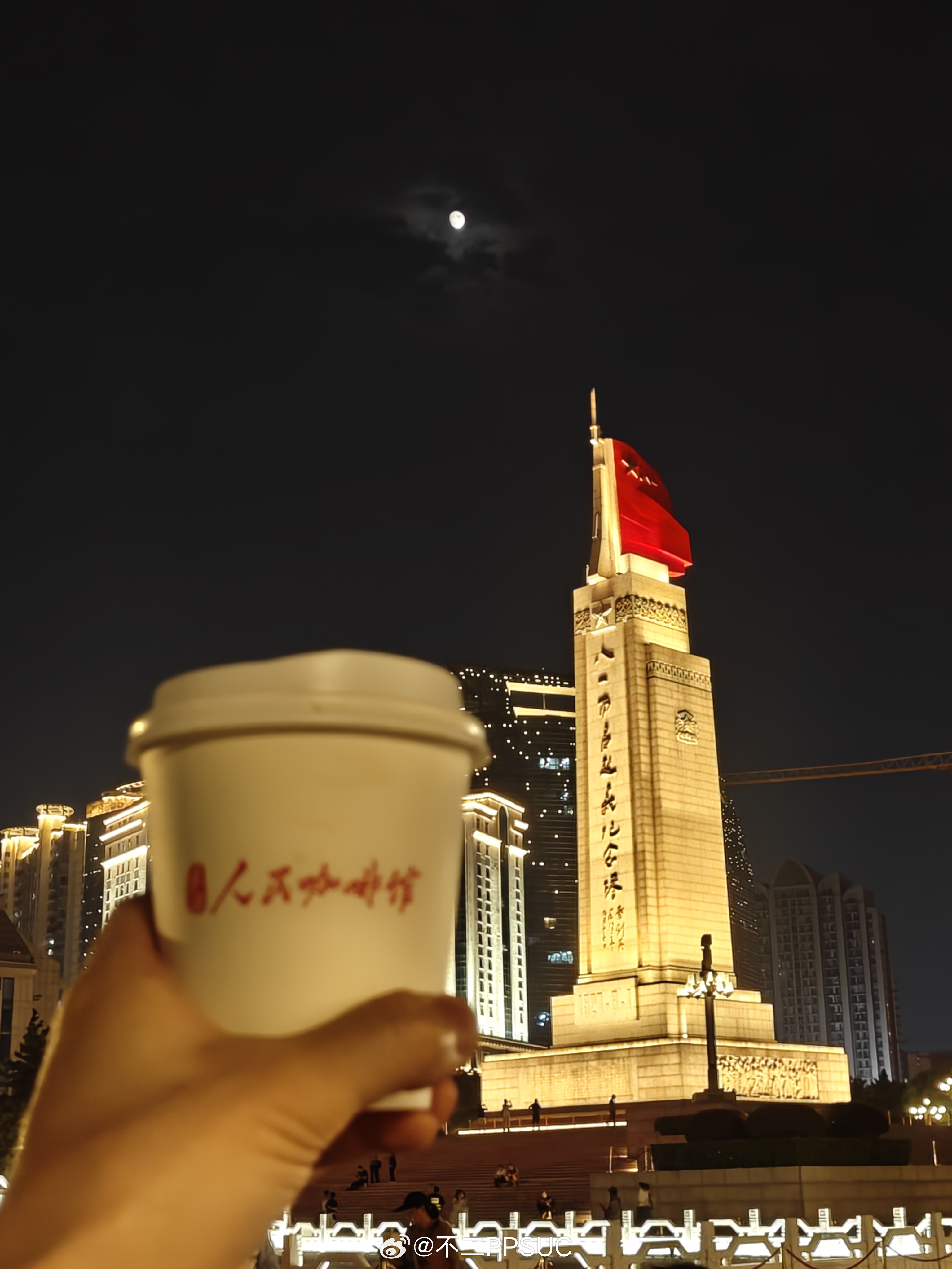 📷南昌｜八一广场&人民咖啡馆南昌江西南昌夜景 南昌·八一广场