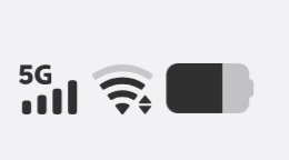 为啥很多手机都喜欢在信号条上面标注4G/5G。不觉得很挤吗…[柯基] ​​​