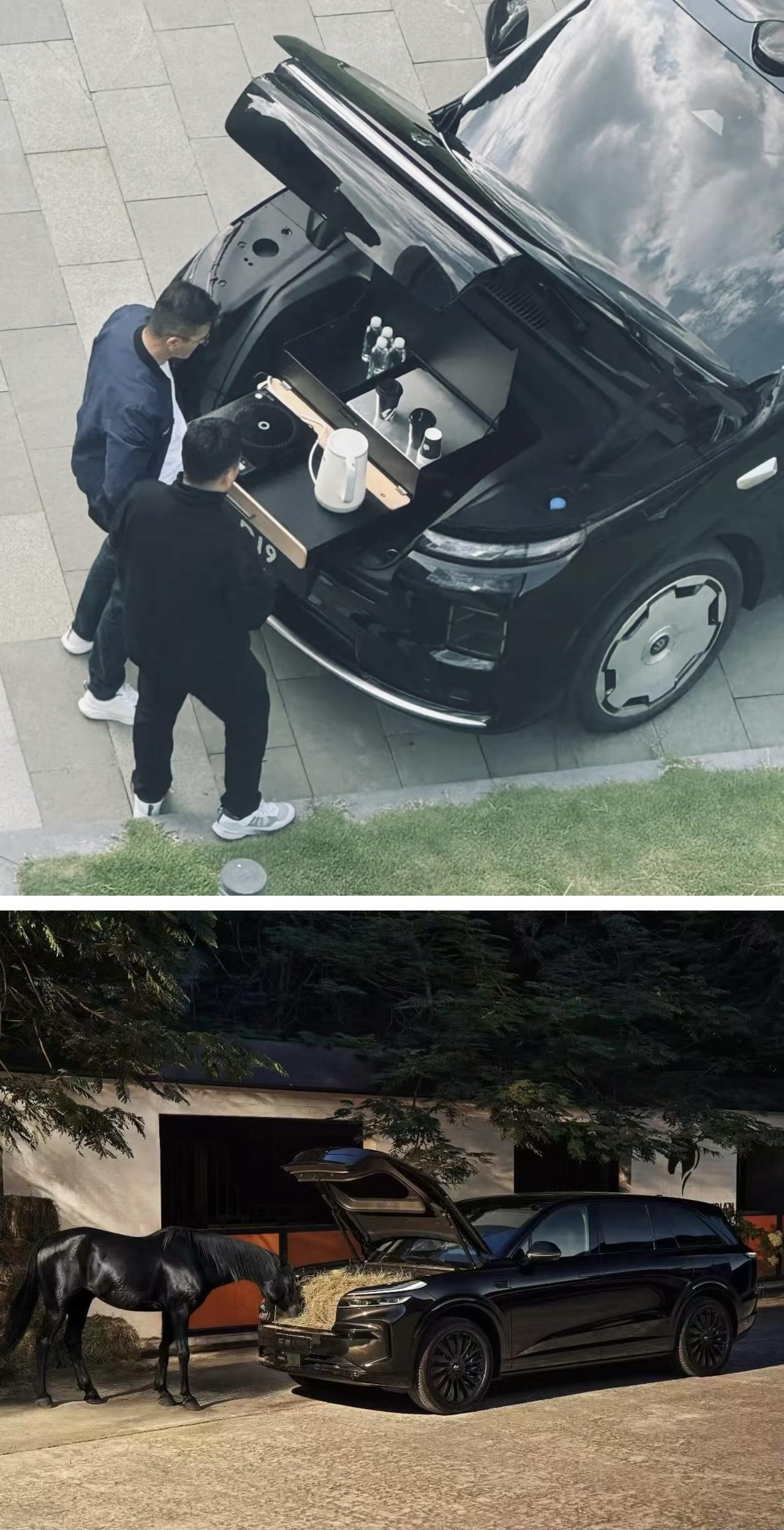 电视冰箱沙发+设计之于当年理想L9。后轮转向和三排全平地板之于小鹏X9。450公