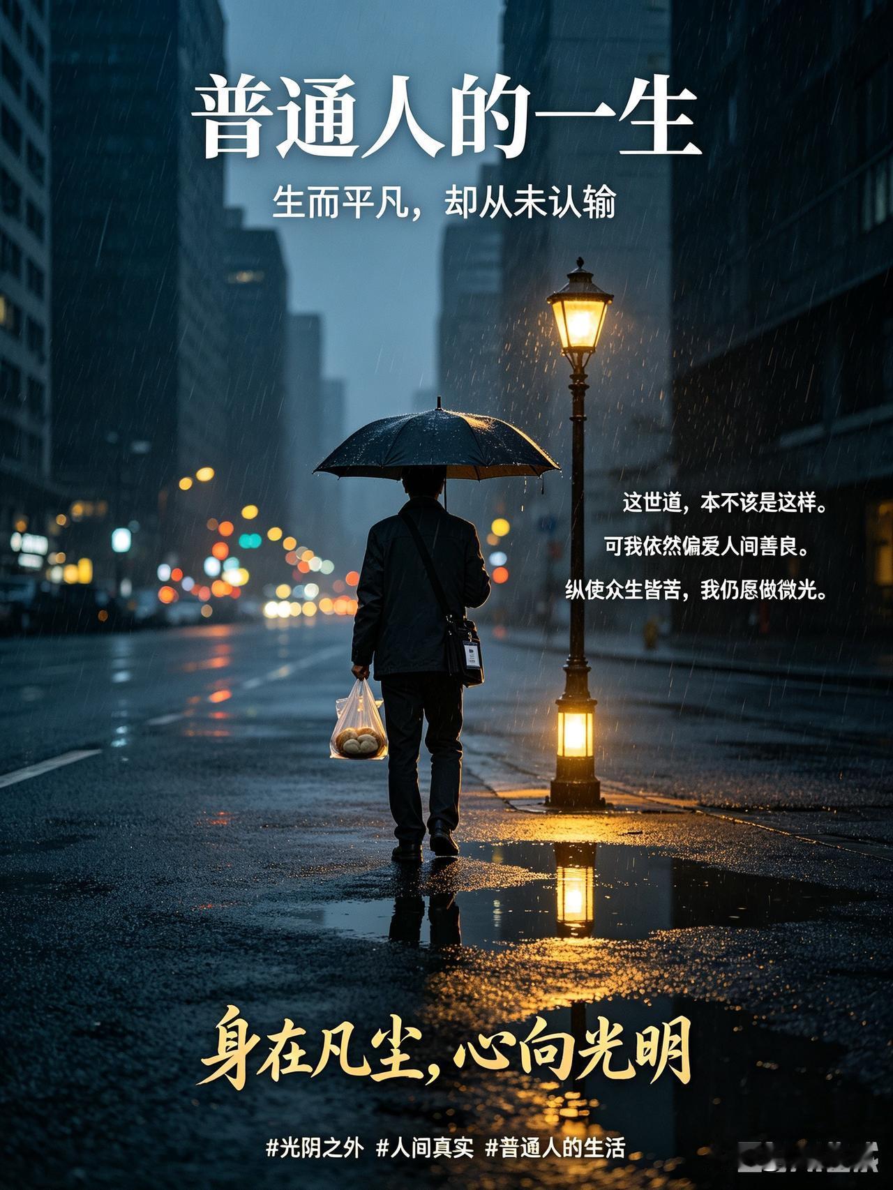 《光阴之外》最戳心的一段话：这世道普通人生而悲剧，死亦无声，贵人们不想看，不想管