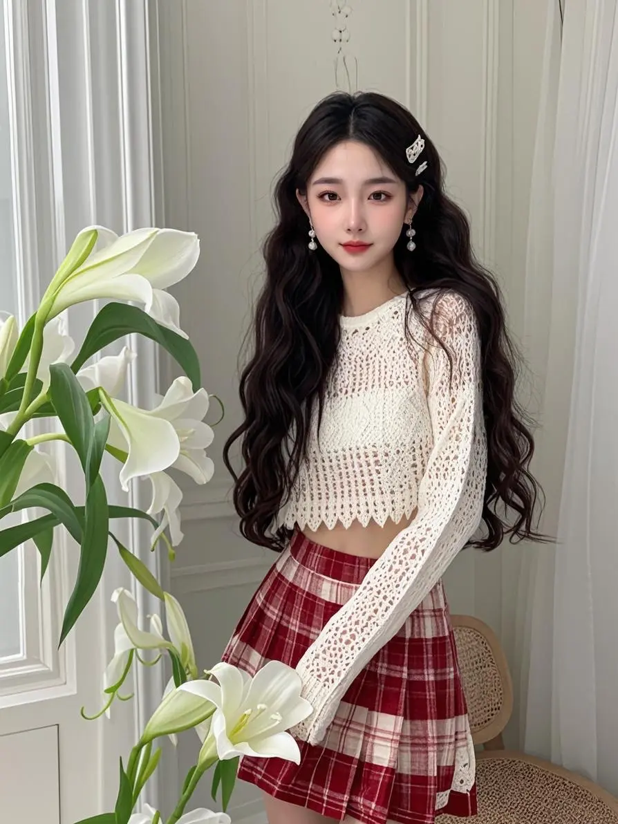 AI白衫红裙少女 美出高级感 哈哈哈娱乐一下😂😂😂 ai 爱笑的...