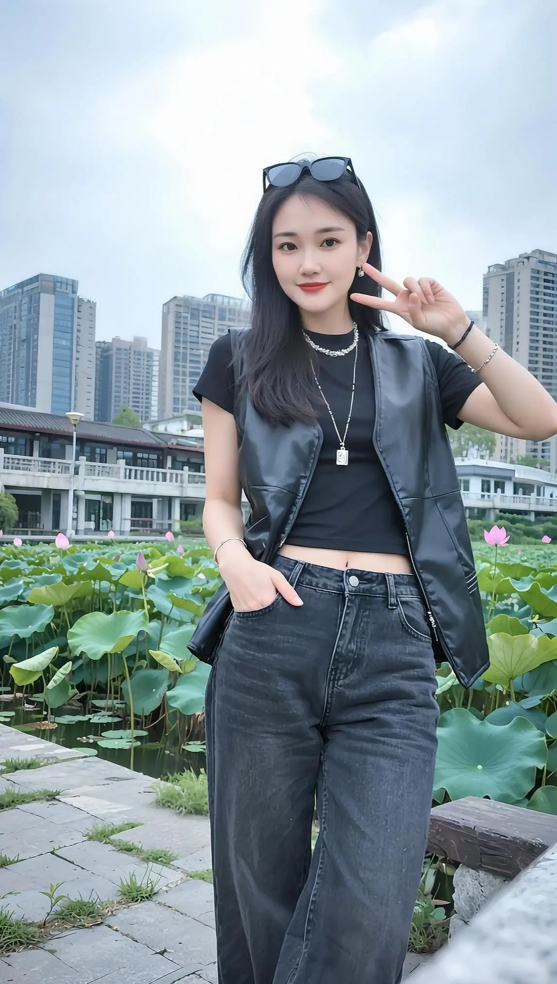 穿搭牛仔裤ai创作