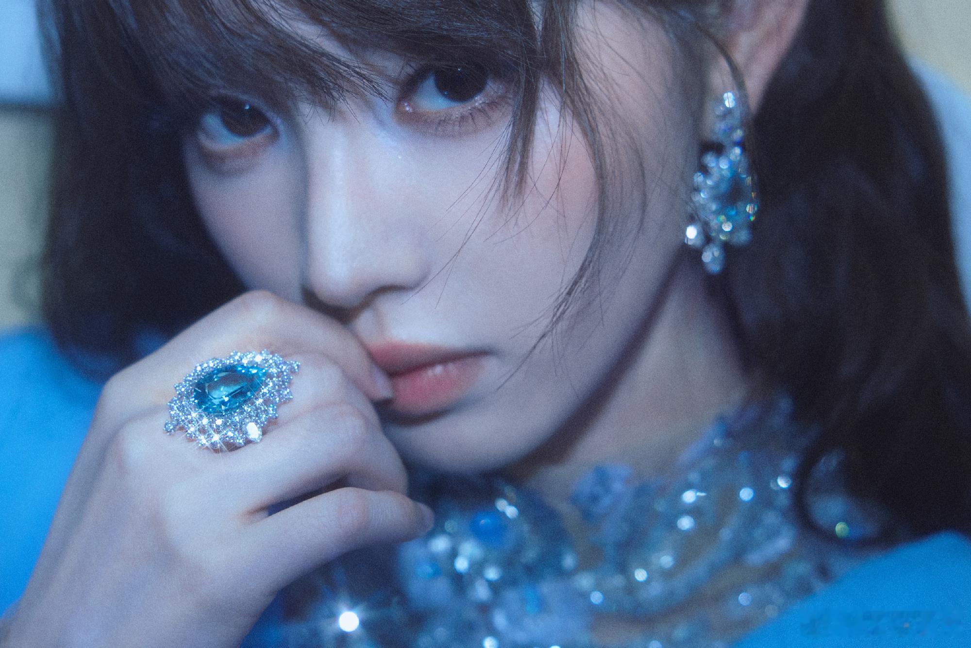 田曦薇好一朵蓝色妖姬田曦薇你美 
