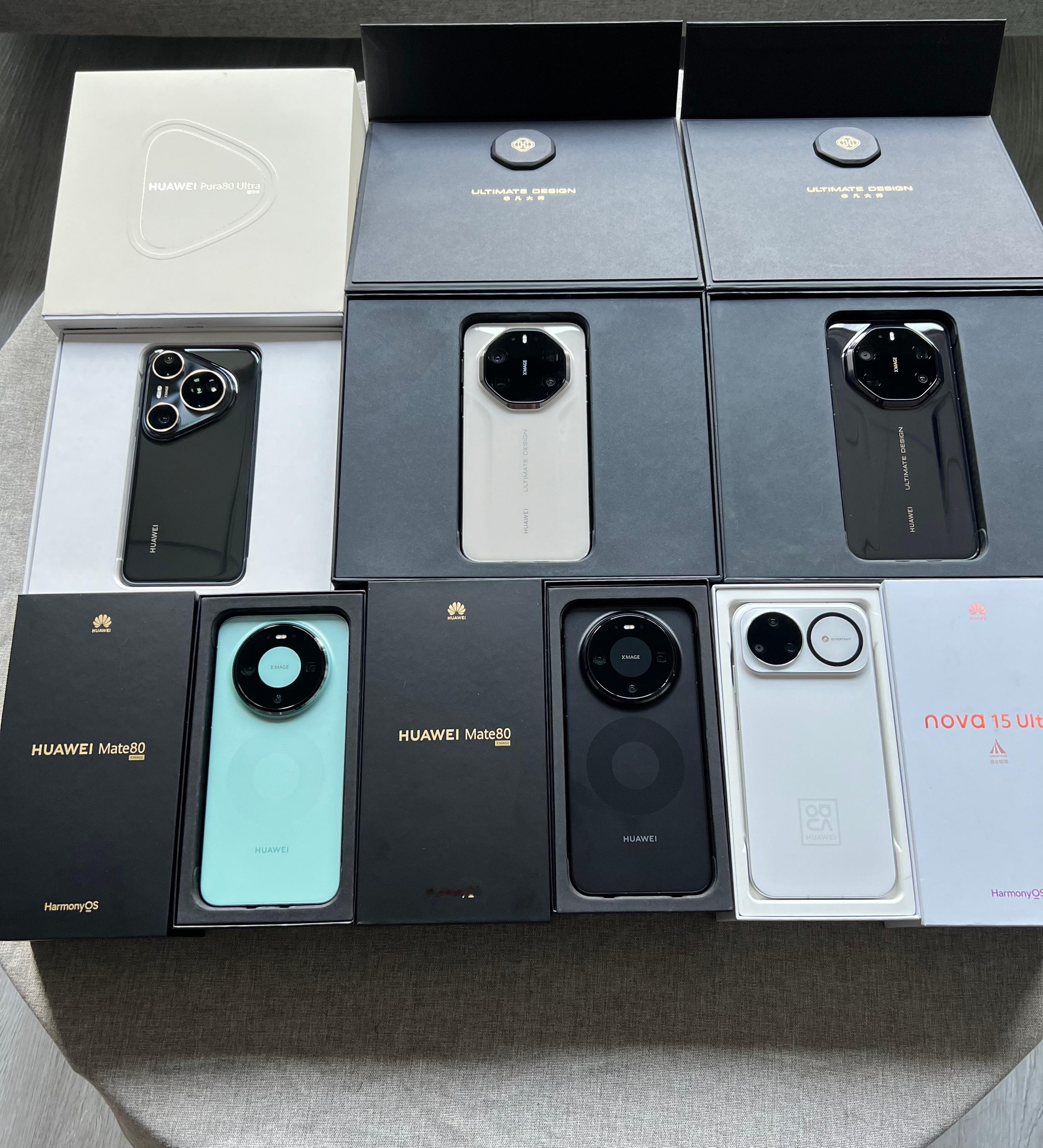 到货精品二手，仅使用几天的居多，Mate80非凡大师512黑，1TB白，Mate