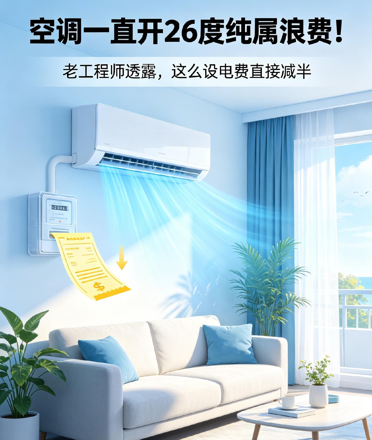 空调一直开26度纯属浪费！老工程师透露，这么设电费直接减半
       一到盛
