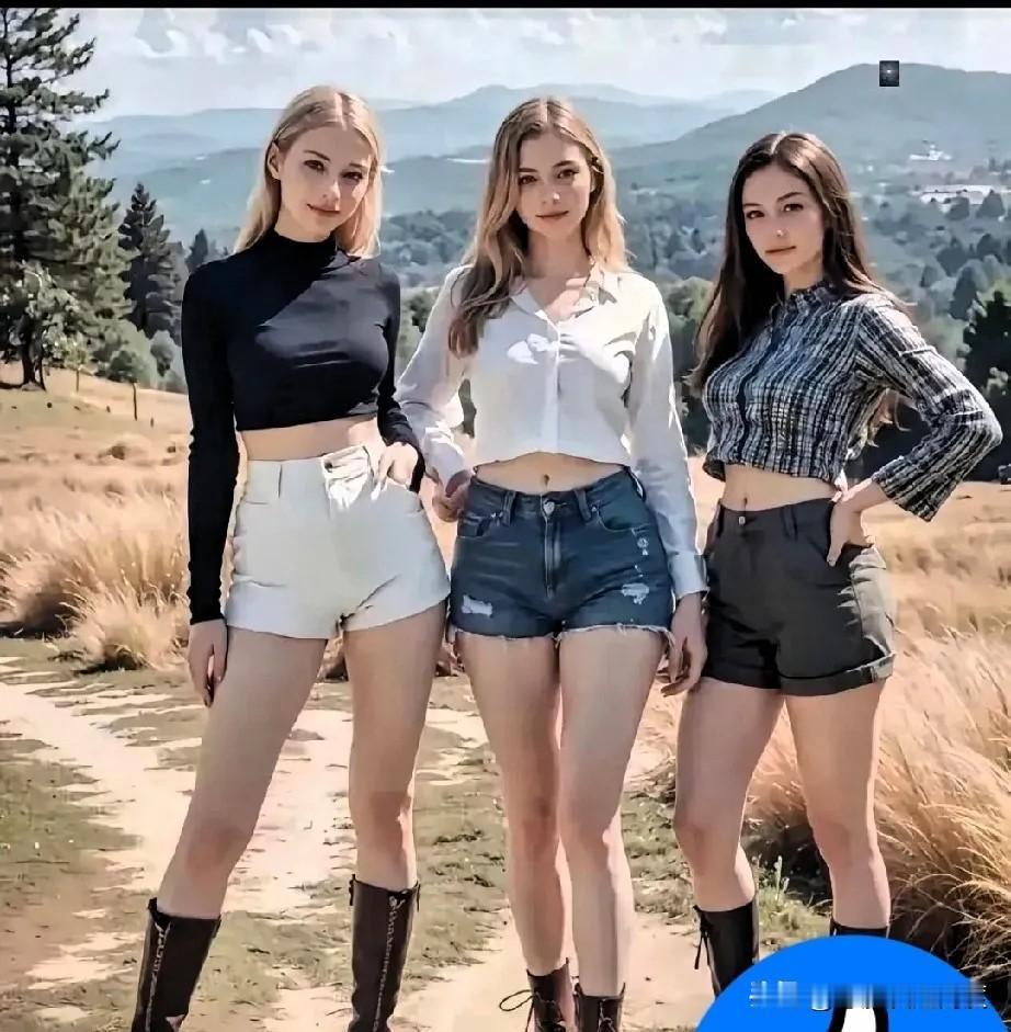 大家来评评看，这三位乌克兰姑娘，你们觉得谁最好看？

三位都挺养眼的，个子高挑，