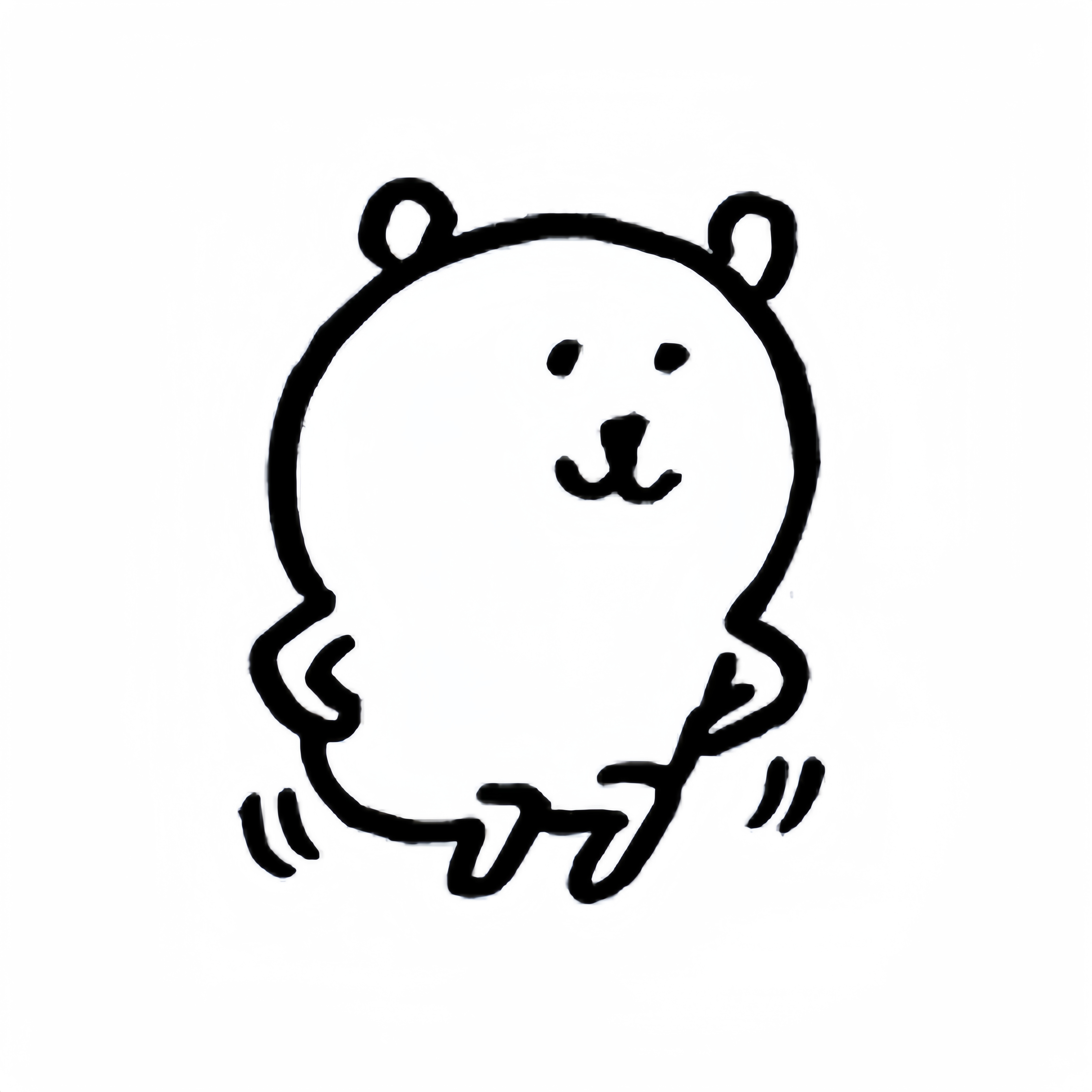 熊，各种表情。 ​​​