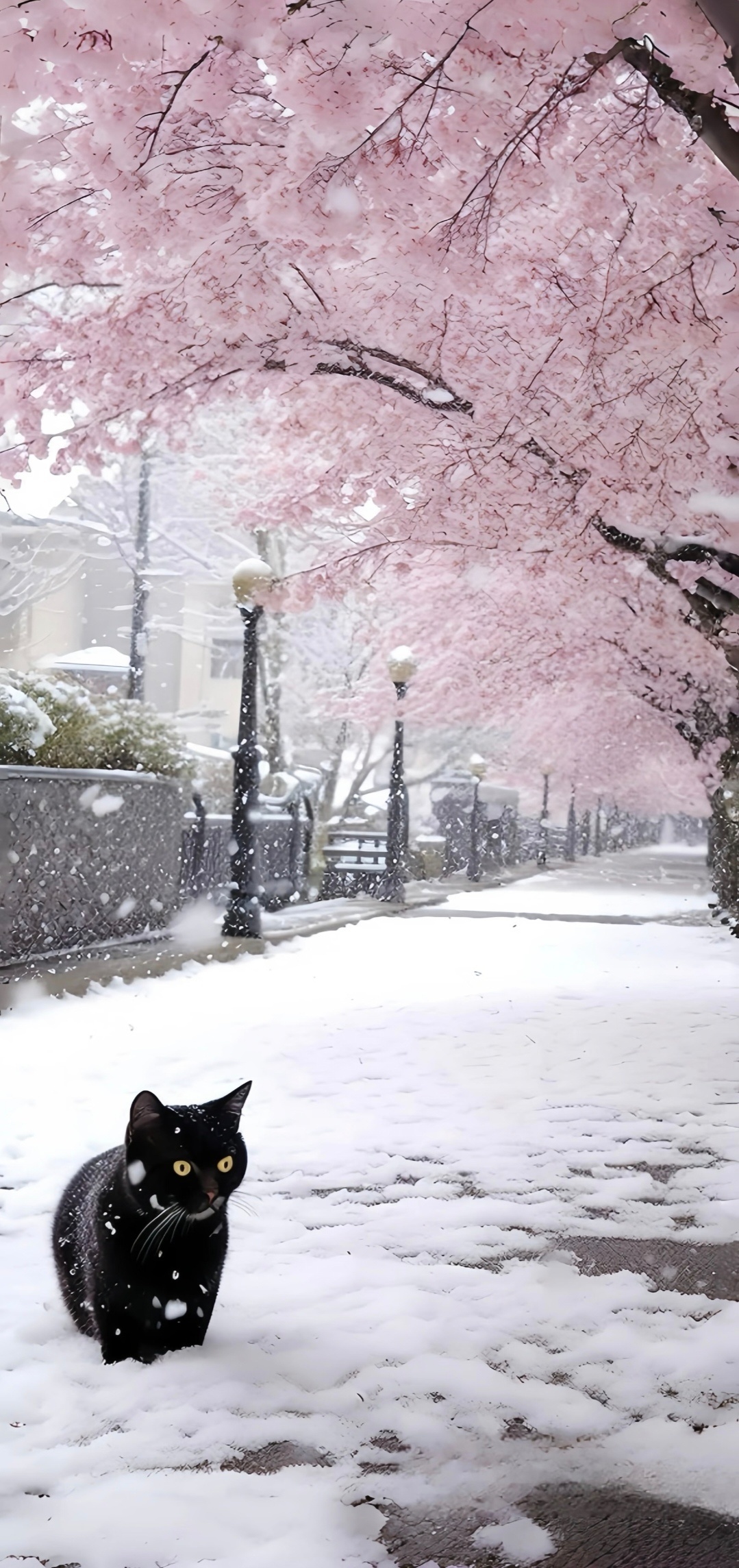 winter/冬日里的猫/猫咪氛围感壁纸 设计美学  手机壁纸｜冬日壁纸｜精选壁