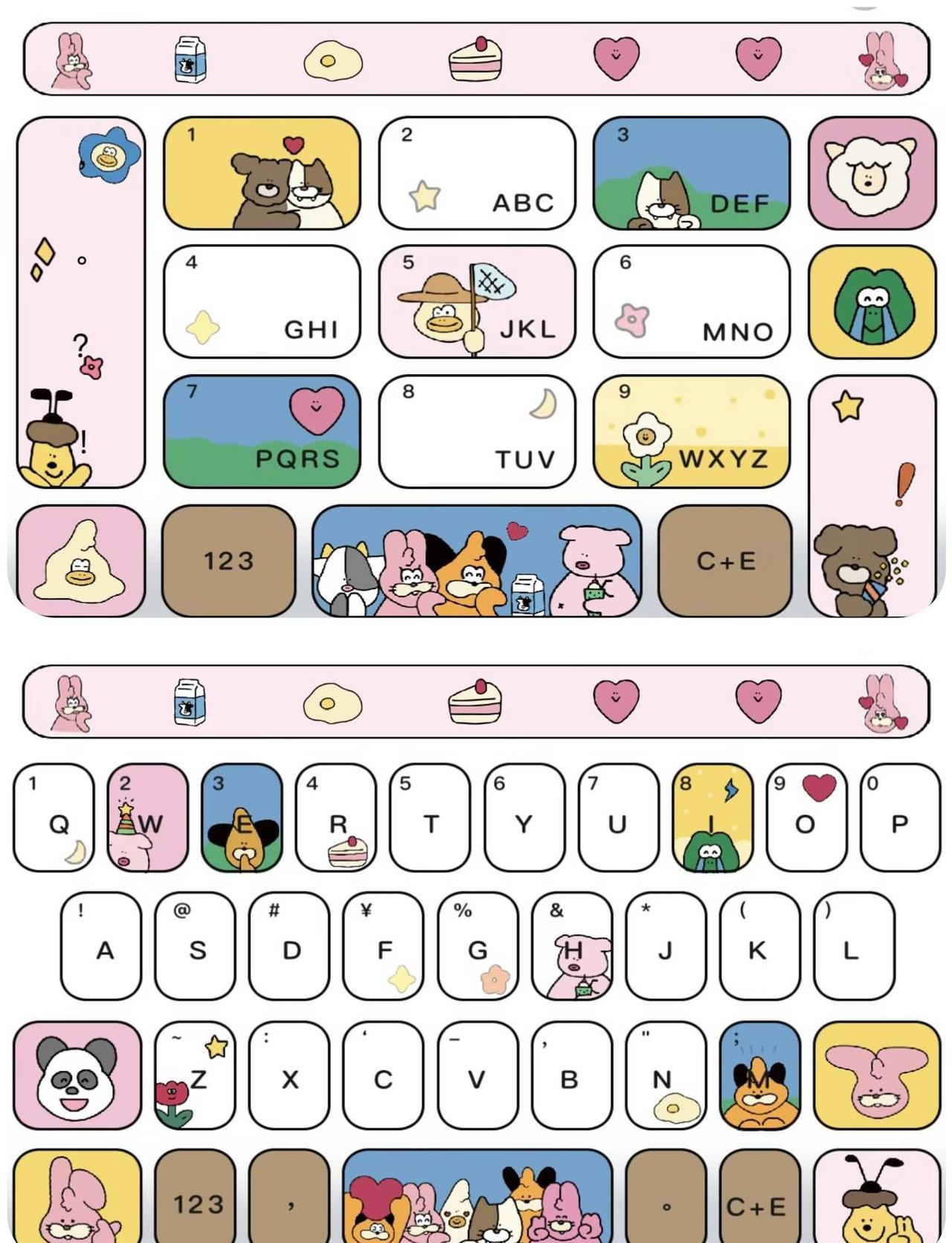 ⌨️ 动物派对
可爱键盘 百度输入法 百度输入法皮肤 动物派对 每天都要晒键盘 