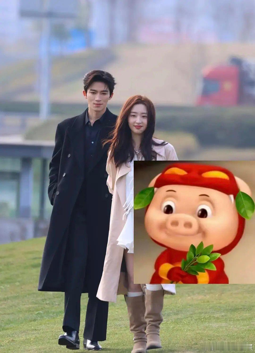 内娱能不能对帅哥美女好一点啊王星越邓恩熙刚进组没两天，路透都被🐴成啥了要不给人