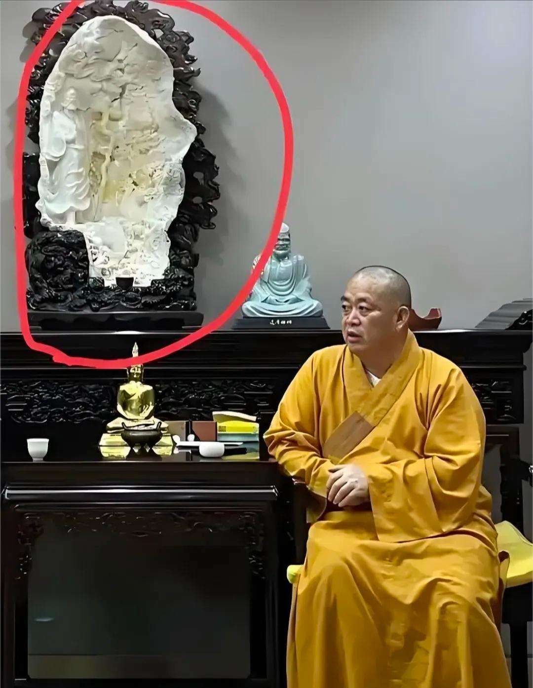不查不知道，一查真是惊掉下巴！释永信被曝私藏砗磲达摩像，这可不是普通文玩，砗磲是