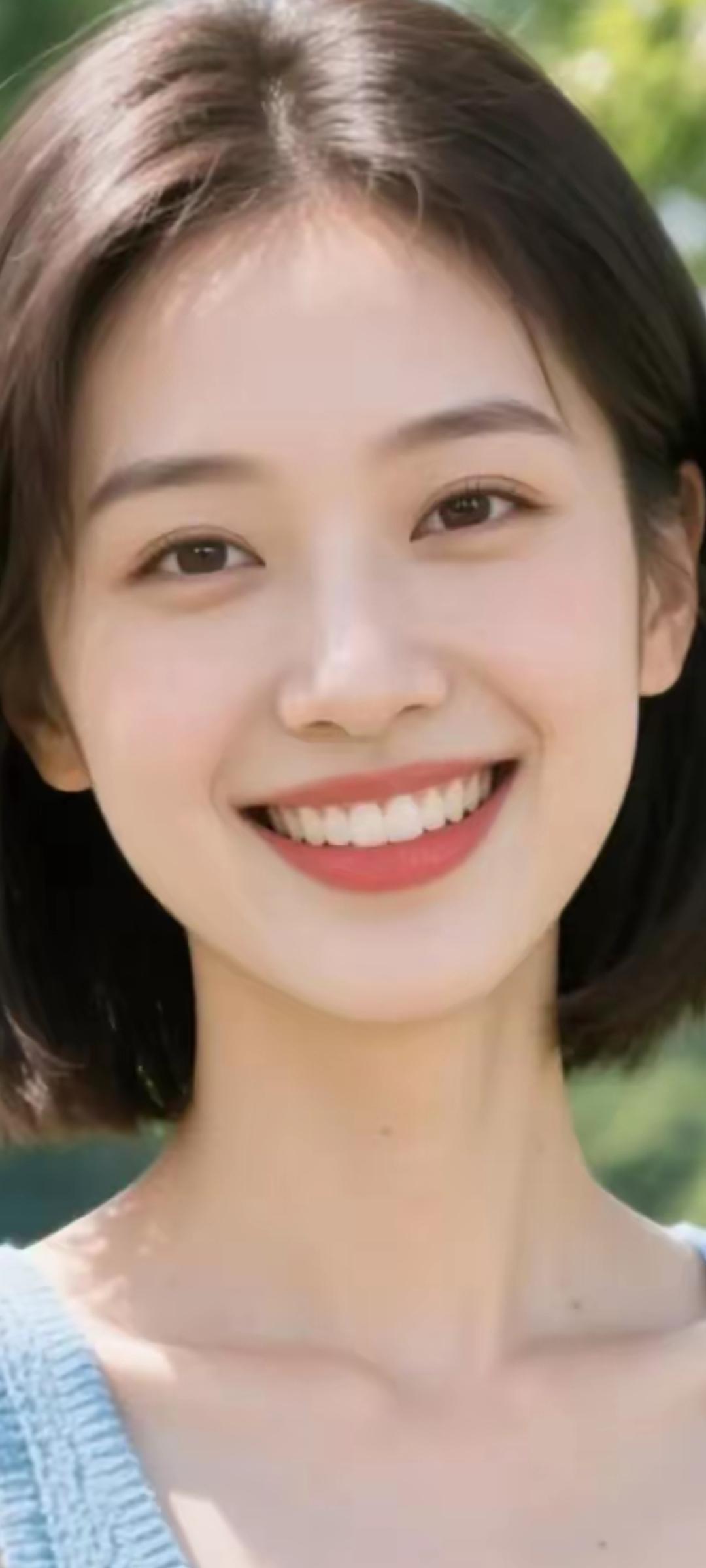 阳光下的微笑，温暖如春日暖阳。🌞😊