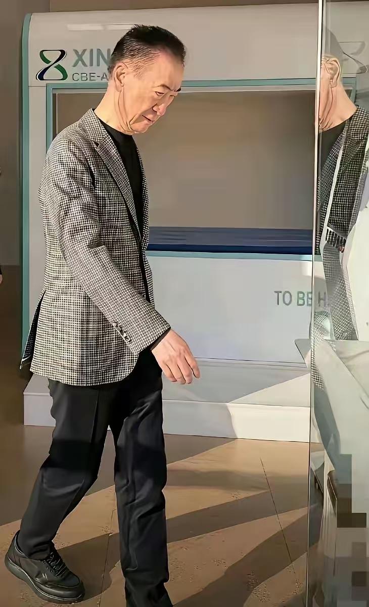 地产界曾经的两位神！许的头发老黑，是不是在里面染的，在里面的已经坦然了，在外面的