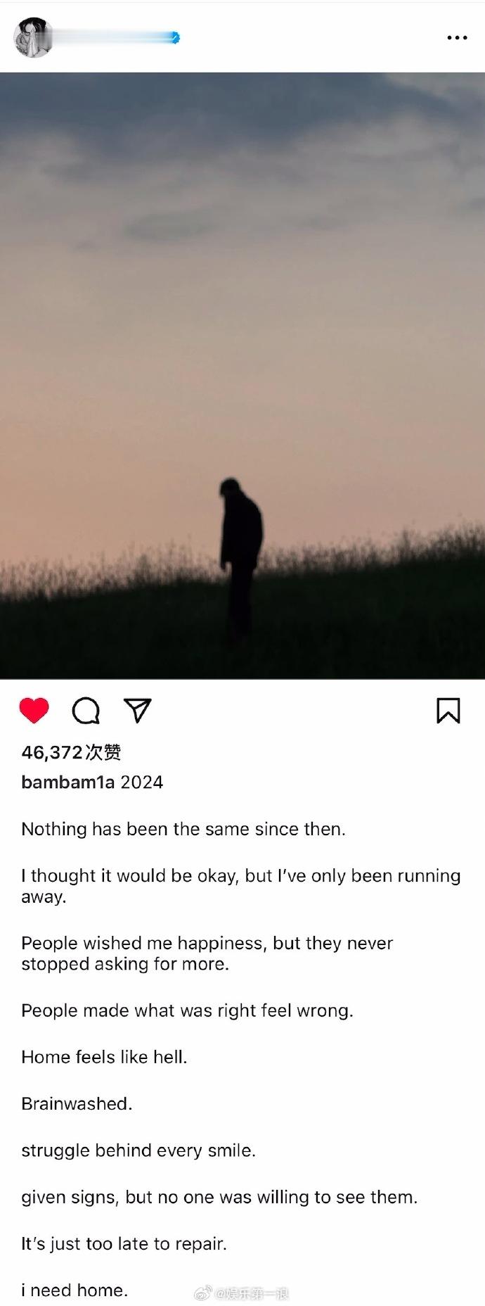 BamBam怎么了BamBam发文  BamBam发文，这是怎么了？2024年从