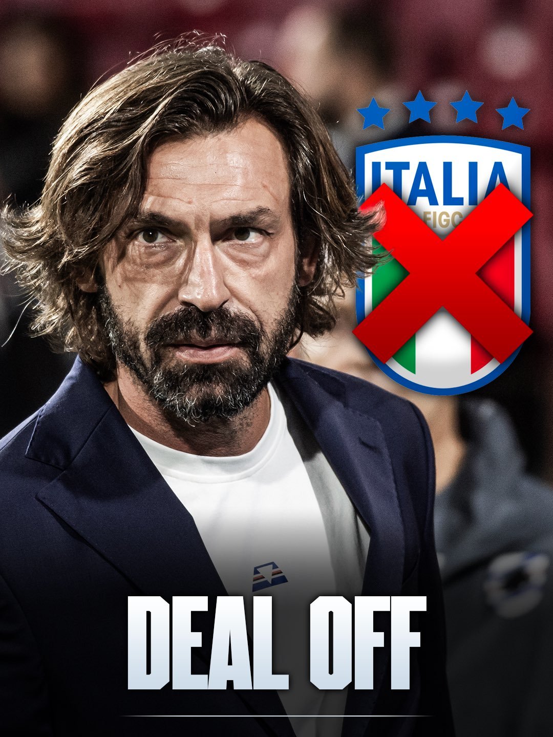 🚨🇮🇹 官方：安德烈亚·皮尔洛被任命为意大利国家队主教练一职已被取消。联邦