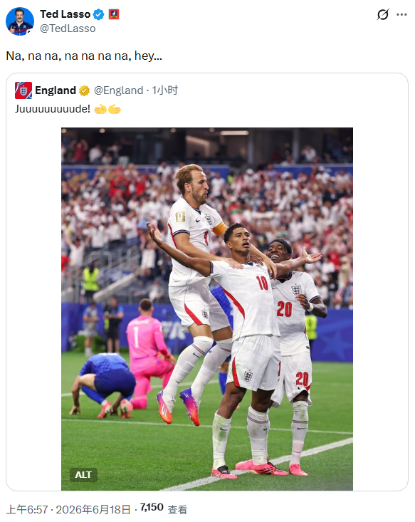 🚨🗣️里士满联队主教练泰德·拉索：“Na, na na, na na na 