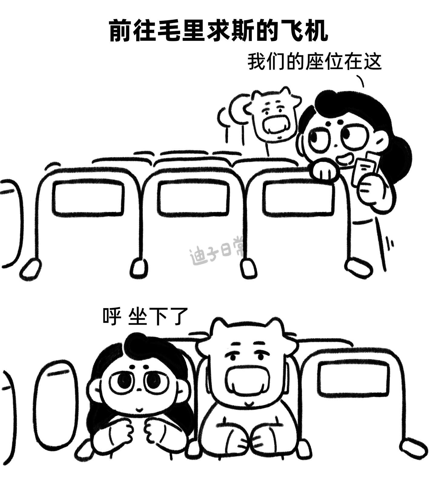 我和牛牛的婚礼（3）飞往毛里求斯途中的小插曲，还有朋友问我们为什么去毛...