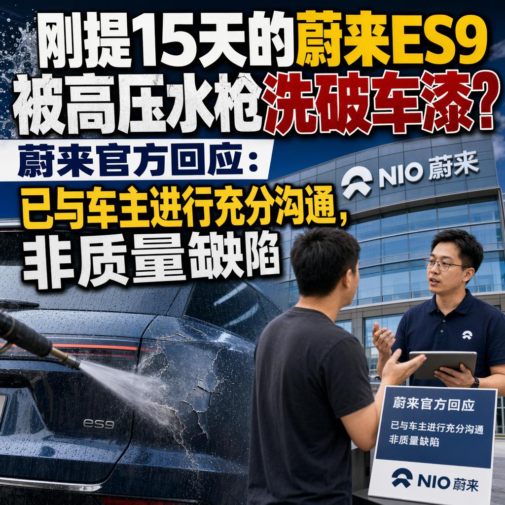 很多人觉得新车出点漆面问题，肯定是车企质量不过关。
但蔚来ES9这次的回应，给所