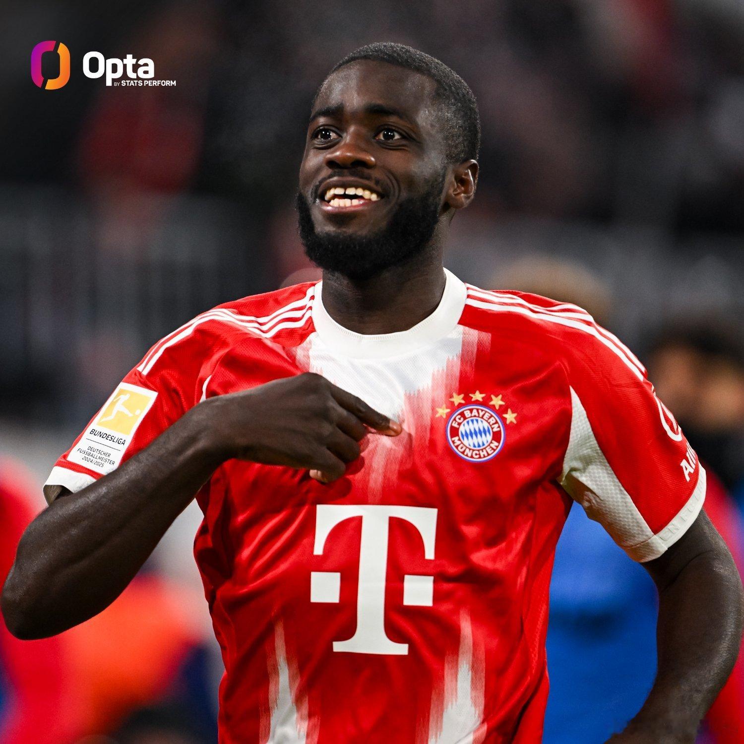 🚨5.6 & 1.4 - 本賽季效力拜仁慕尼黑期間，達約特·烏帕梅卡諾每90分