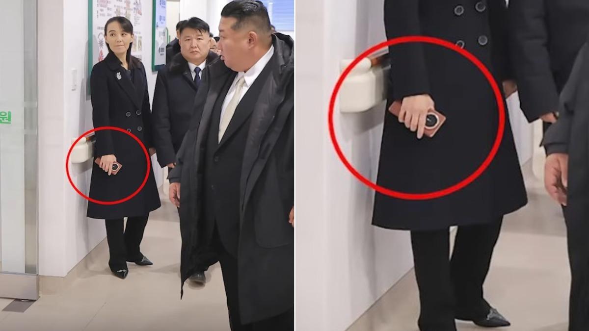 国产威武 金正恩的胞妹金与正被拍到使用智慧型手机，机型更疑似是中国品牌旗下最新款