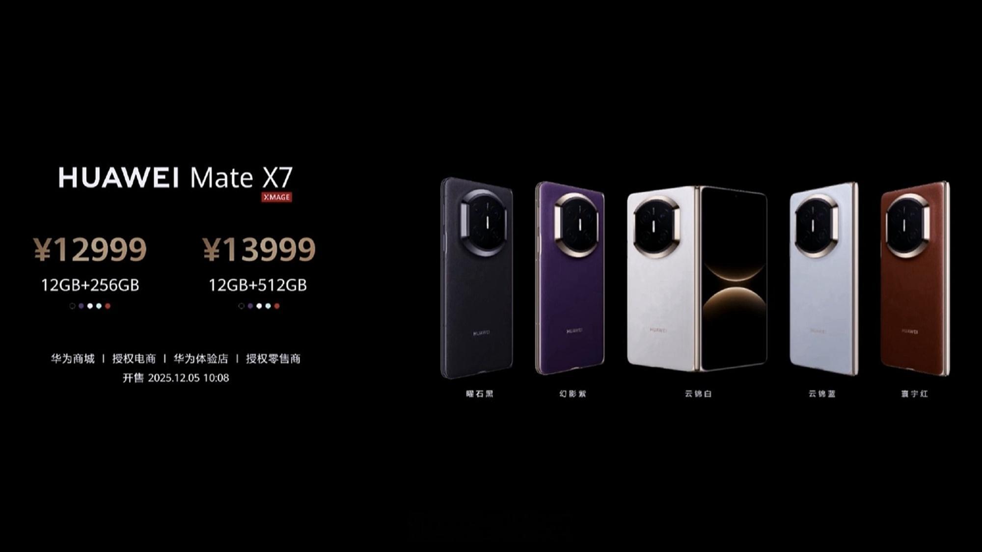 华为Mate X7 系列的售价出炉，符合预期吗？看点的是首发的A2A智能体。比如