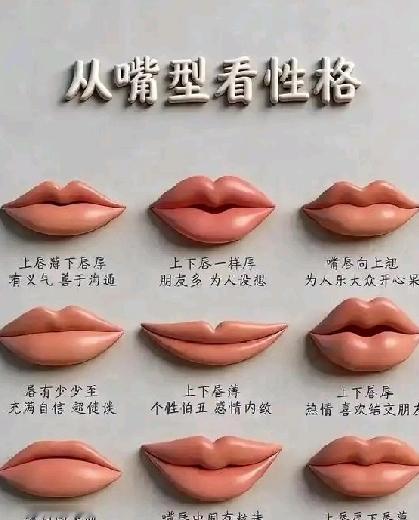 快来对照你的嘴型——从嘴型看性格，透露更多信息

这是一项有趣的民间观察，从审美