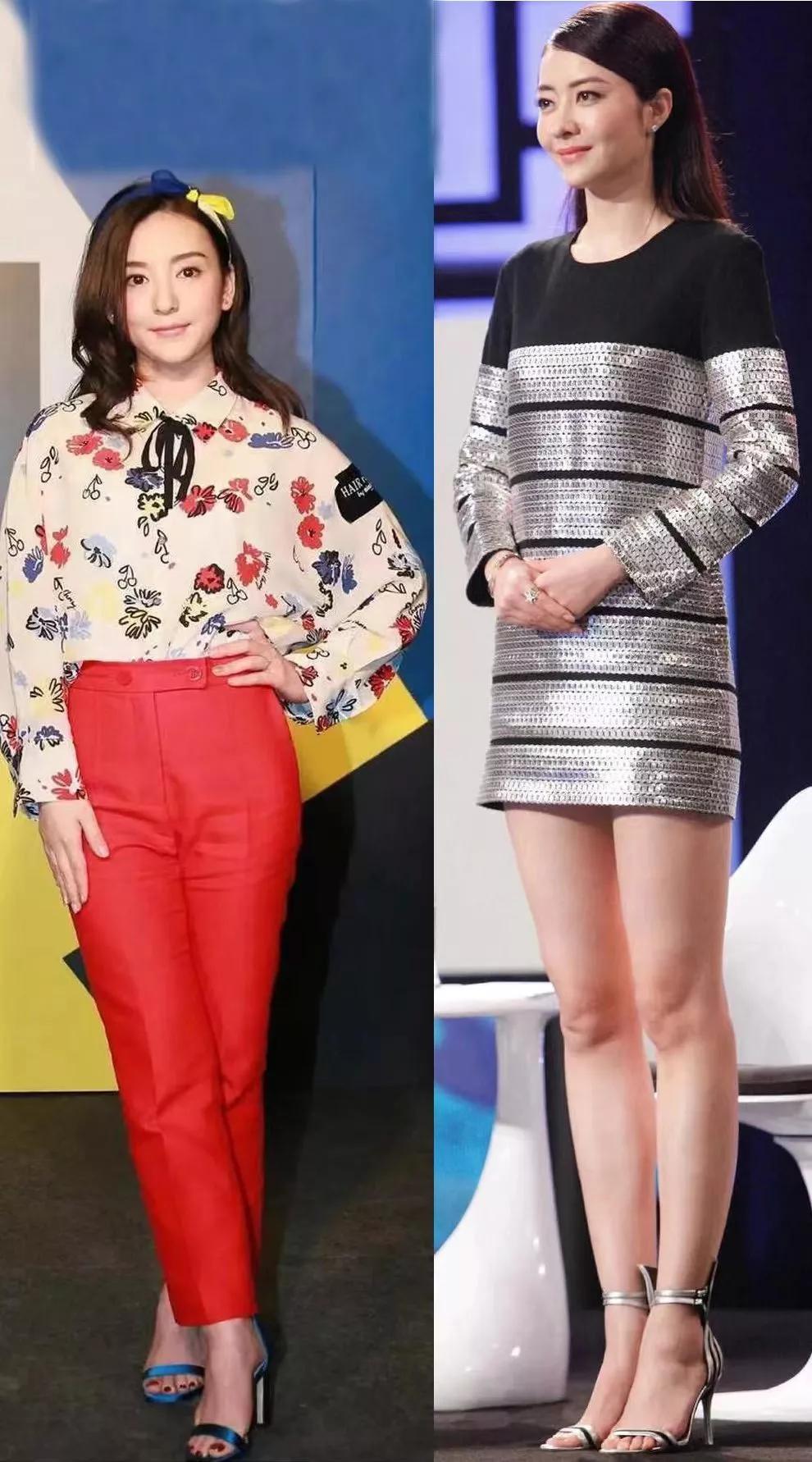 熊黛林和方媛站在一起，身高差距太明显了
熊黛林179cm
方媛162cm
17厘