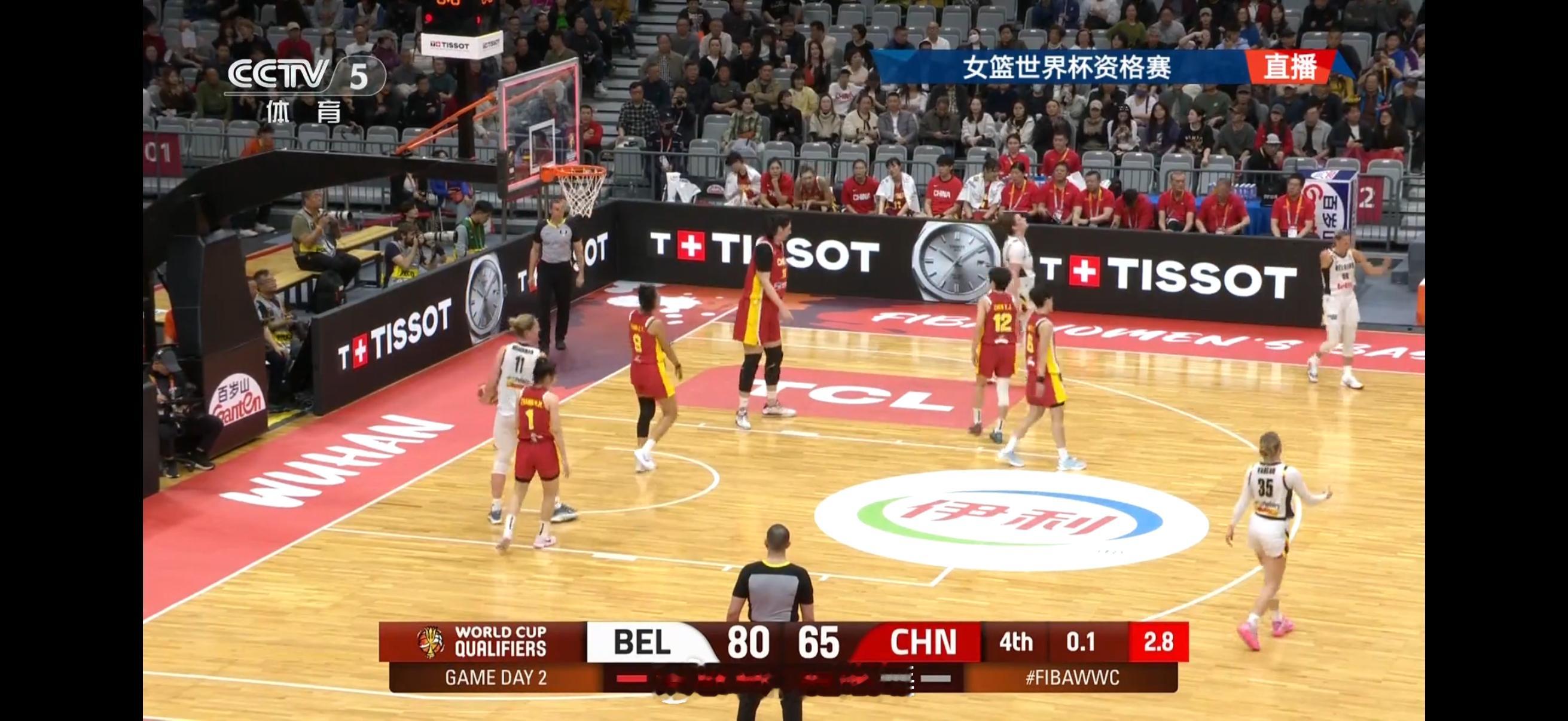 2026女篮世界杯资格赛 A组第二轮🇨🇳中国 65-80 🇧🇪比利时，中