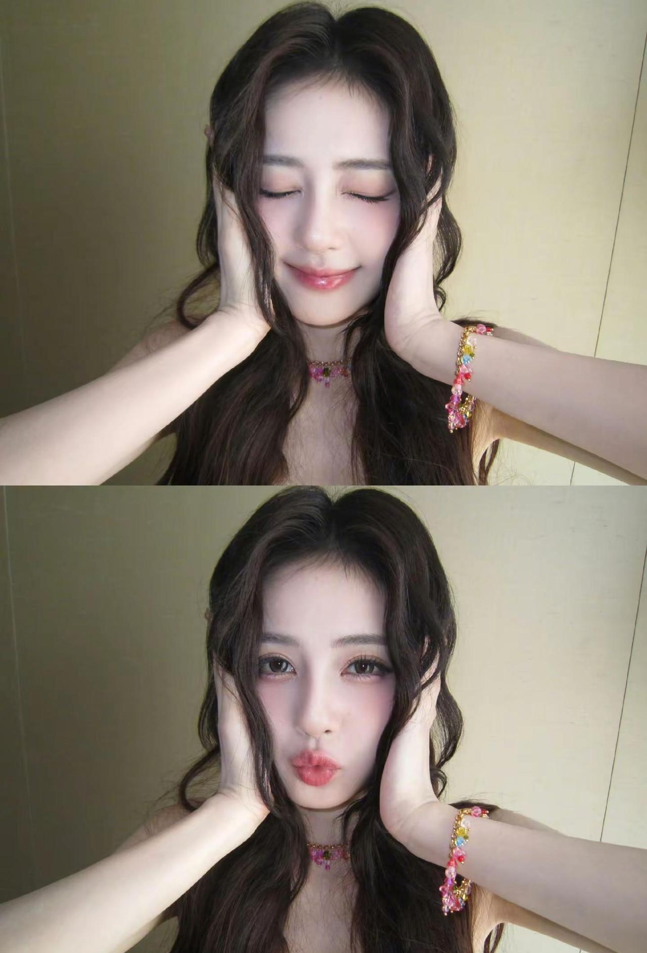 今日份可爱加载完毕✅白鹿 甜妹穿搭随意拍原相机迷之角度 奔跑吧