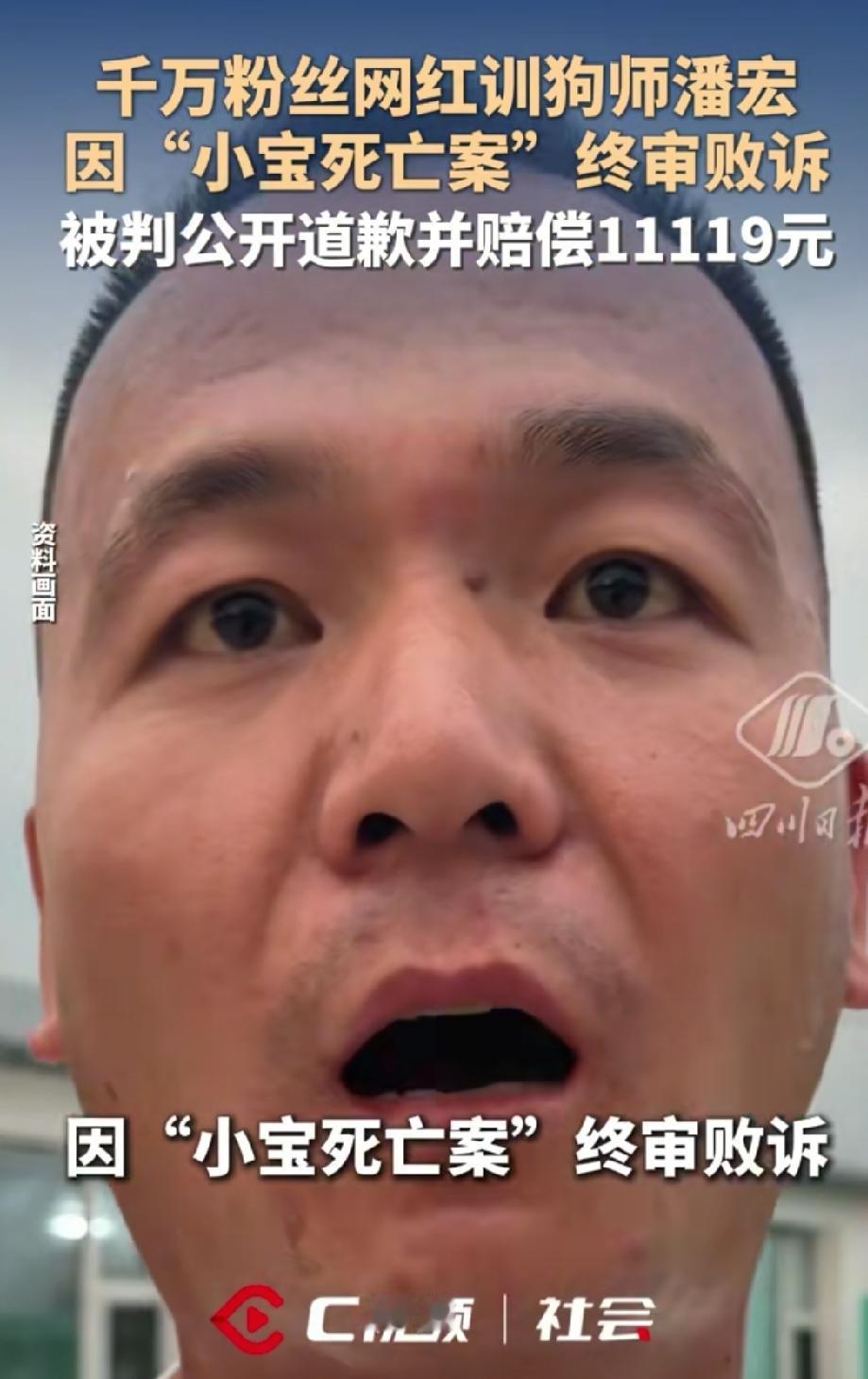 用老潘自己的话说“只要不S，都是擦伤”，败诉、公开道歉、赔偿，都不是啥事，都会过