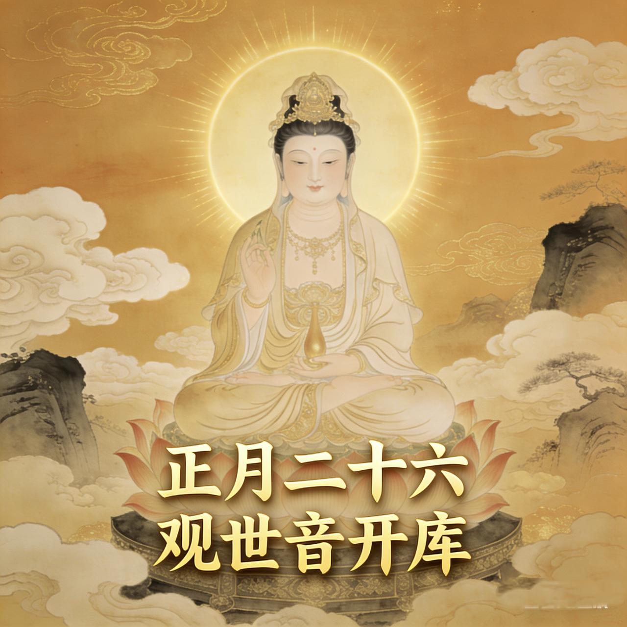 今日，也就是2026.3.14日正月二十六，是向观音借库日。
需要多少钱，就大胆