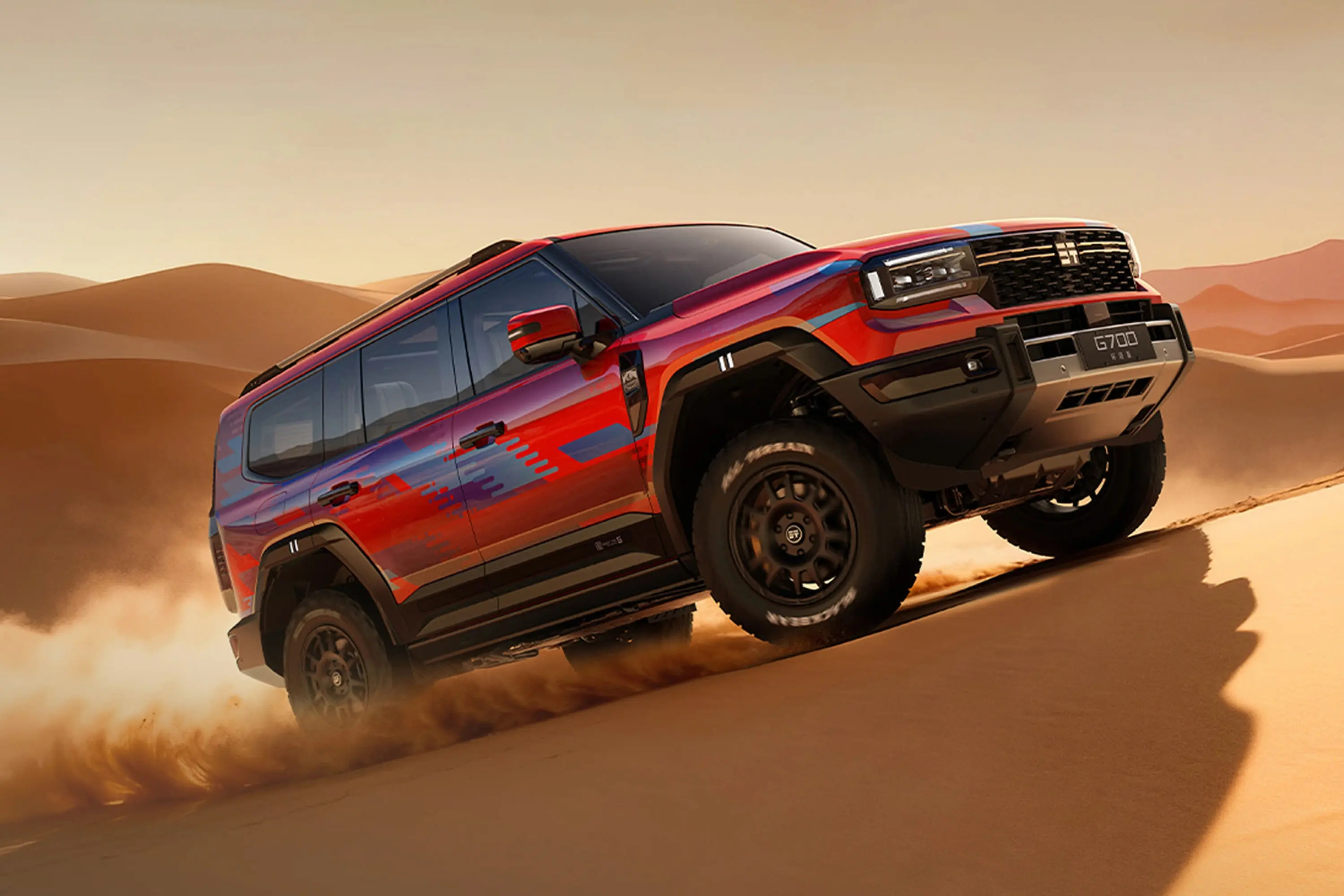 开纵横G700去野外探险感觉特踏实🌊，它的水陆能力不是噱头，暴雨内涝或野外深涉