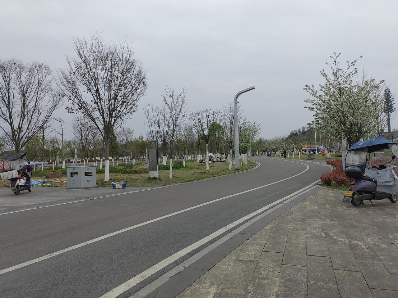 午休后，女儿开车载着我们到垫江县城东边的三合湖湿地公园玩耍。来到三合湖湿地公园，