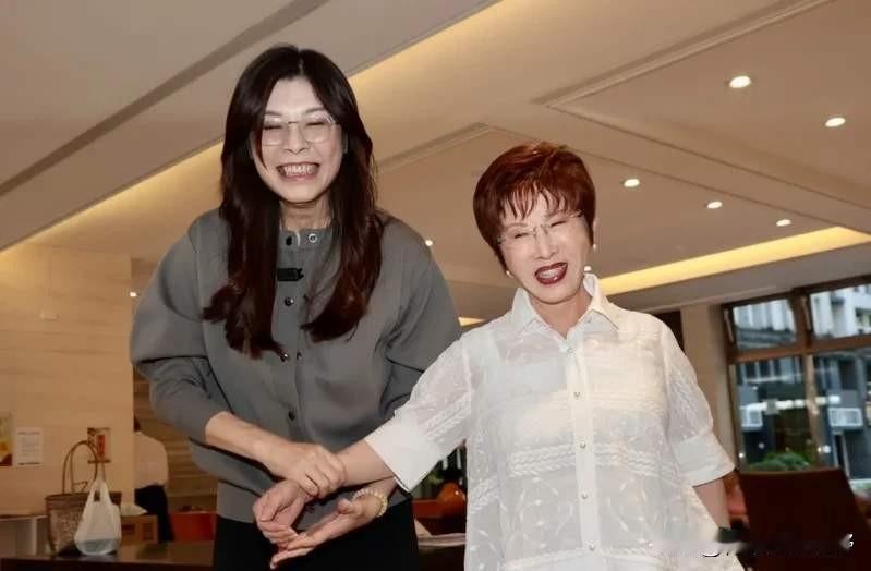 国民党选前最后的一搏

郑丽文到新北拜会洪秀柱，洪秀柱力挺郑丽文，女人也能撑起半