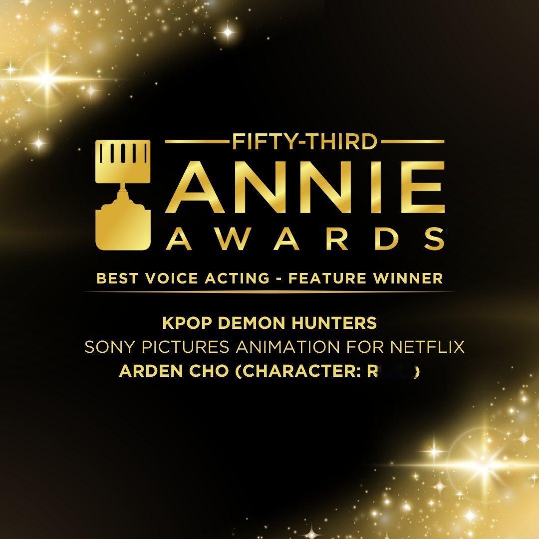 第53届安妮奖公布获奖名单，网飞大热门动画电影《K-POP：猎魔女团》获得最佳动