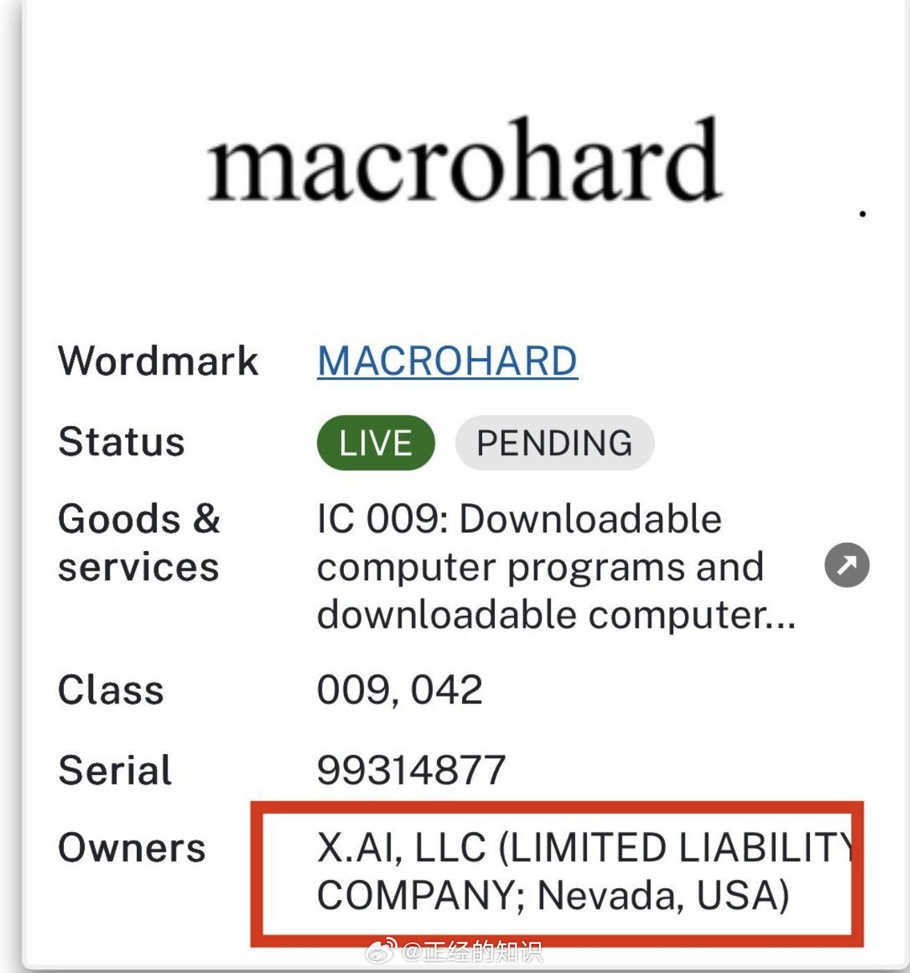 伊隆·马斯克将“巨硬”（MacroHard）注册为新公司商标，暗讽“微软”（Mi