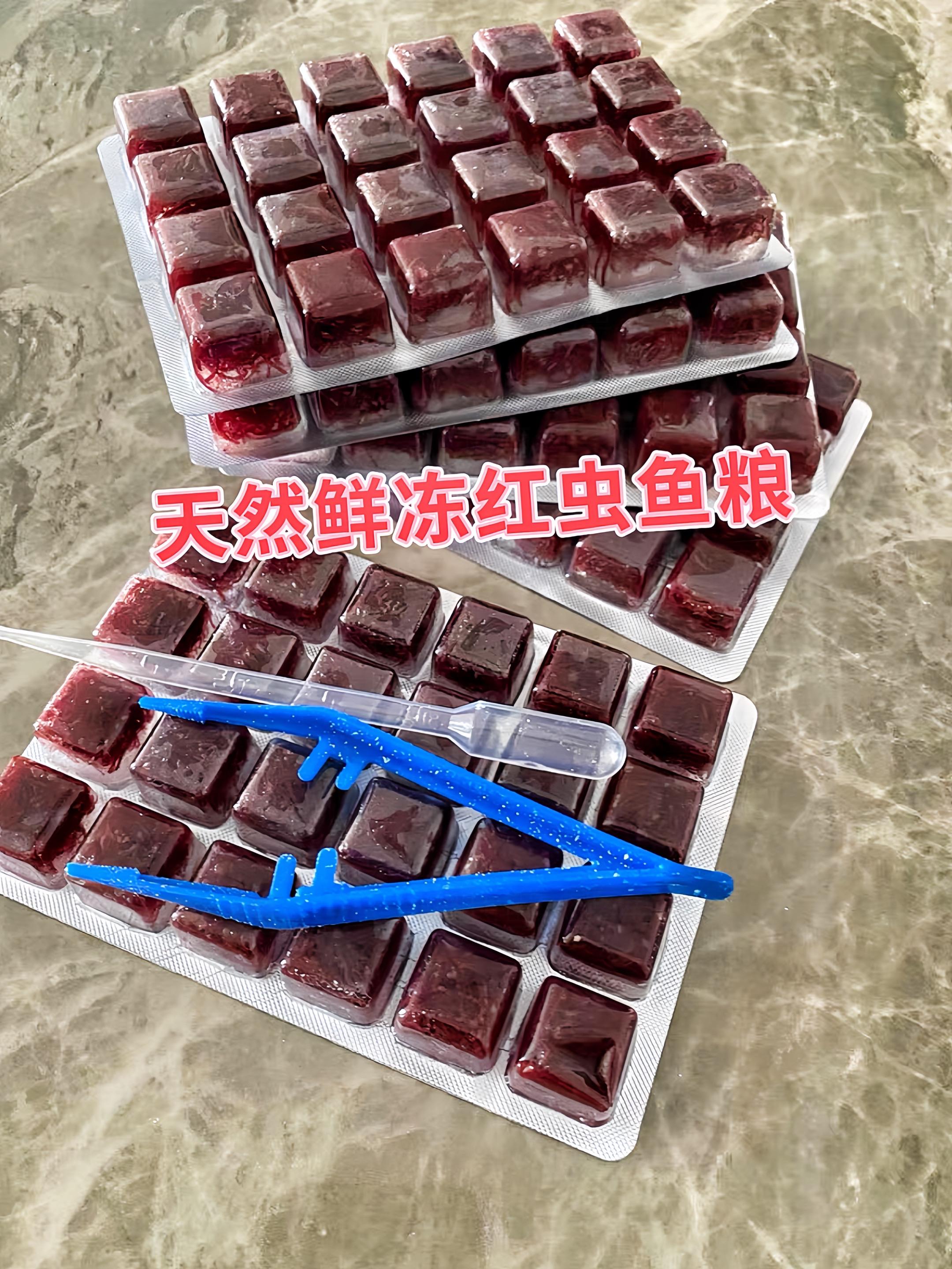 🌟 锁鲜黑科技，还原活饵营养 精选自然水域鲜活红虫，-35℃超低温急...