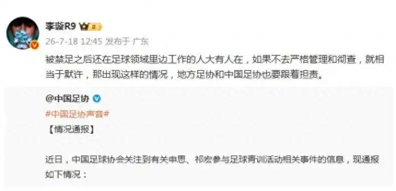 申思掌掴小球员的消息传出后，中国足协明确，自2013年起申思就是终身禁足了，禁止