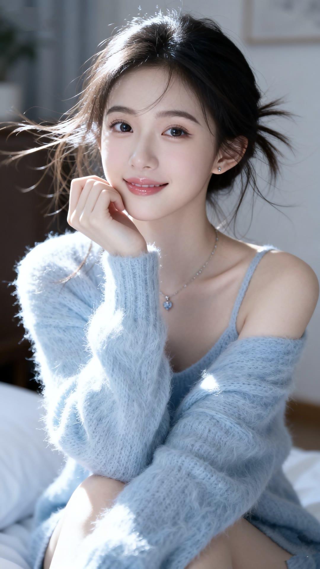 元气少女，阳光明媚，微笑如春日暖阳。