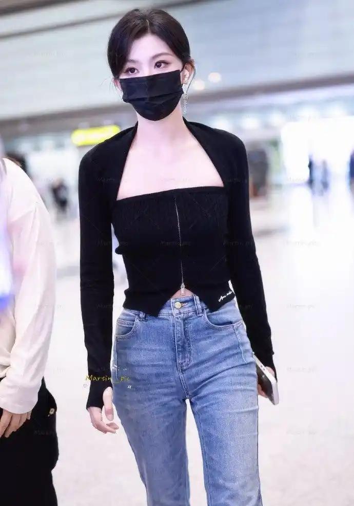 孔雪儿牛仔裤背影鲨，雪儿长腿翘臀也太美了吧 